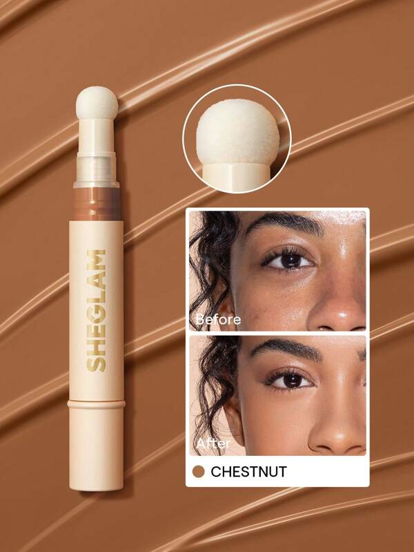 SHEGLAM كونسيلر Complexion Boost-رأس إسفنجي لتطبيق اللون الكستنائي-كونسيلر سائل غير لامع-مصحح لوني يدوم طويلاً-كونسيلر مرطب خفيف الوزن يدوم طوال اليوم-كونسيلر حفل التخرج عيد ميلاد عطلة صيف خريف واي تو كيه أنيق أزياء نساء علامة تجارية مكياج مستحضرات تجميل الجمال حفلة شاطئ بحر سفر تخييم في الهواء الطلق مدرسة حرم جامعي رحلة مهرجانات ديكور هدية هدية وردة فتاة تنكر أفضل لون سحر أجواء