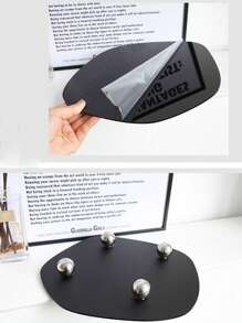 1 件简约风格亚克力托盘，带镜面，家居装饰情人节、情人节婚礼、生日 - 黑色 - 查看 8