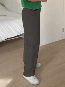 DAZY Men's Simple Fashionable Summer Solid Color Casual Jeans,Fall Clothes - Grey - View 3