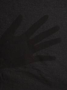 Elenzga 女式不对称下摆斗篷设计衬衫，2025 年新品系列 - 黑色 - 查看 8