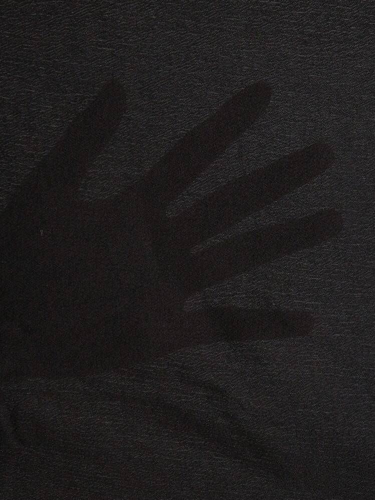 Elenzga Women's Asymmetrical Hem Cape Design Blouse, 2025 New Collection - Black - View 8