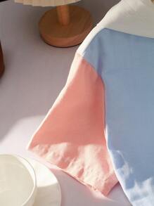 兒童男孩區塊色休閒短袖帽T