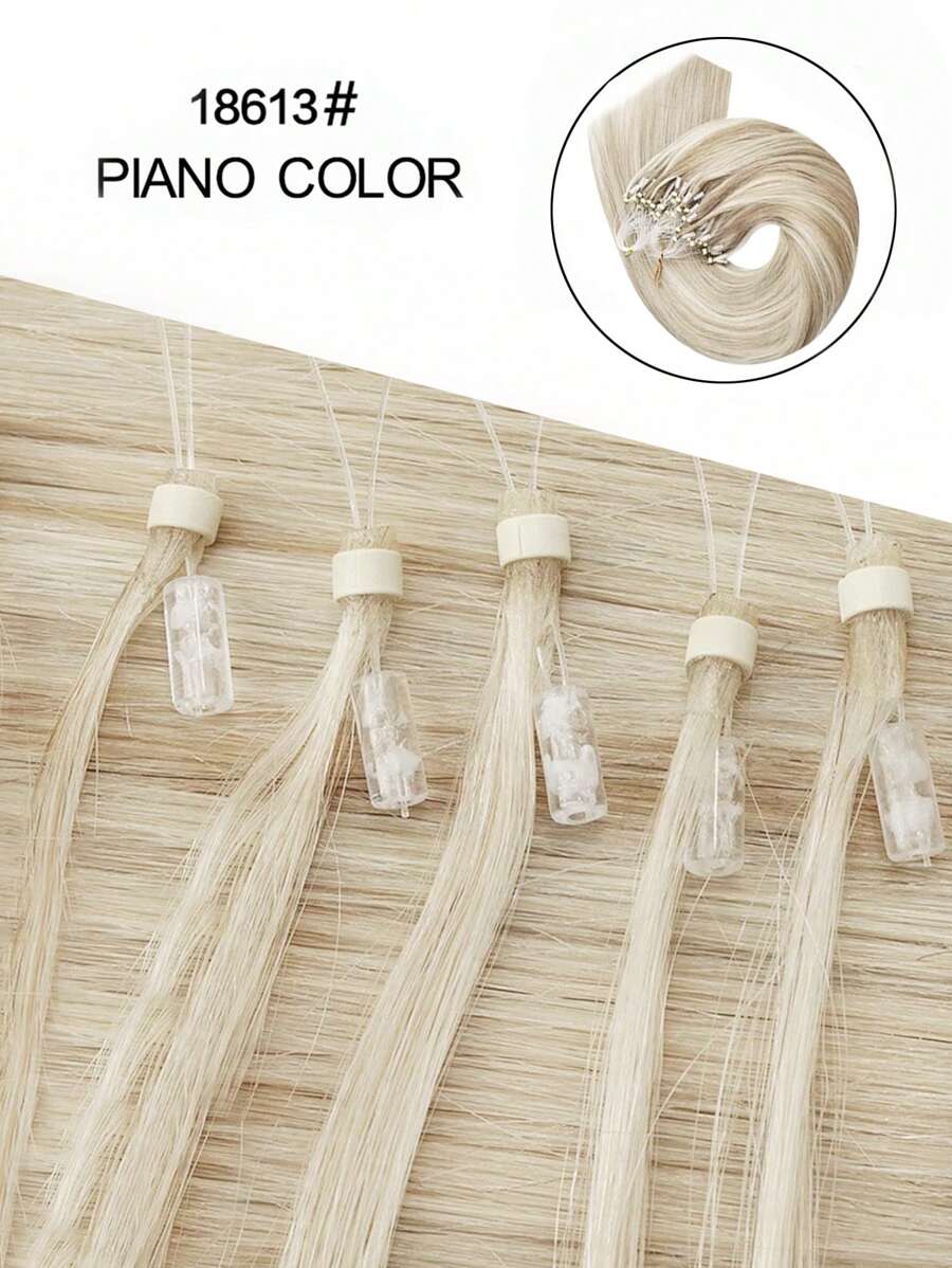 Micro Link Hair Extensions Human Hair Micro Loop Hair Cold Fusion 40