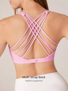GLOWMODE FeatherFit™ Essential Multi-Strap Bra Light Support Low Impact Yoga Daily