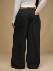 Forever 21 Vaqueros informales y holgados de pierna acampanada talla grande