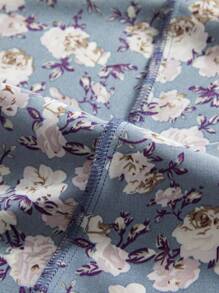 Al Najma 大码优雅碎花泡泡袖连衣裙 - 彩色 - 查看 6