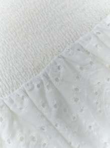 Écloséra Parte superior tubo tipo babydoll con espalda de tirantes en estilo patchwork para vacaciones