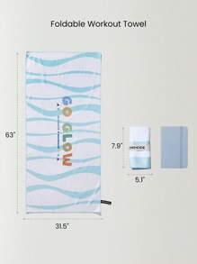 GLOWMODE X Nature Dream Bali VersaTowel Foldable Hooded Wrap Bath Towel Gym Workout Swim - White - View 4