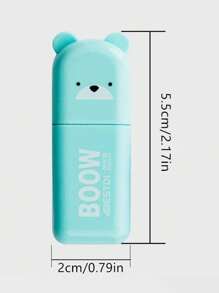 SHEIN 4/5/6 couleurs/set Mignon mini stylo fluorescent style ours, pointe oblique couleur macaron. Fournitures scolaires et de bureau