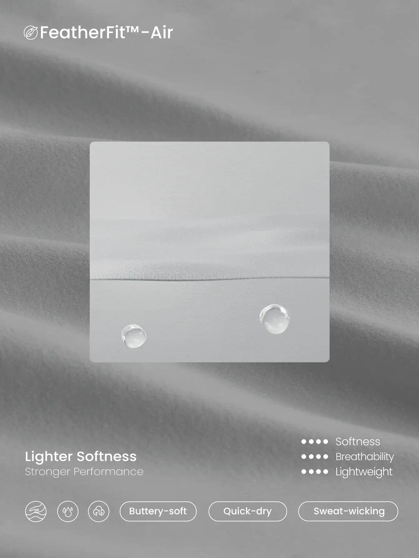 GLOWMODE 2.5 英寸 FeatherFit™-Air 吸汗速干后拉链高圆领紧身衣连体衣连体裤低冲击瑜伽普拉提工作室日常休闲装可拆卸罩杯 - 灰色 - 查看 5