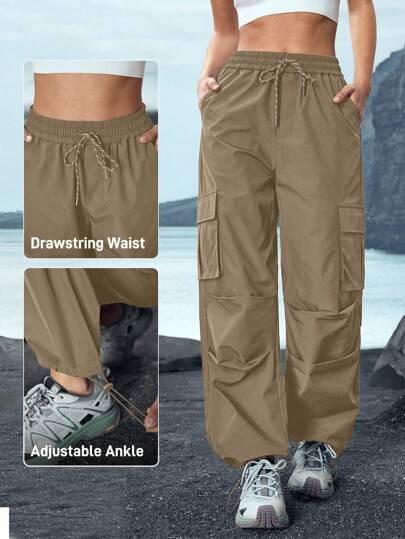 In My Nature Damkläder med dragsko för utomhusbruk, minimalistiska och fashionabla, lämpliga för sommarvandringar damkläder