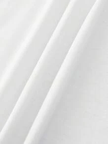 SHEIN 2pcs Plus Size Casual Simple Style Short Sleeve T-Shirt Set, Suitable For Summer - Hot Pink - View 4