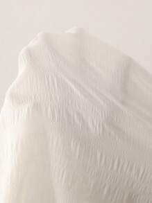 SHEIN EZwear Casual Simple White Cake Layered Plus Size Skirt - White - View 7