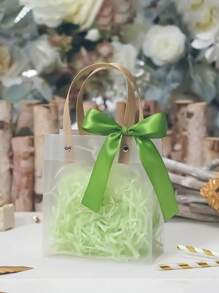 SHEIN 10 Peças Sacos de Presente Transparentes para Empacotar e Armazenar Presentes de Feriados, Dia dos Namorados, Casamento de Dia dos Namorados, Aniversário, Caixa de Armazenamento