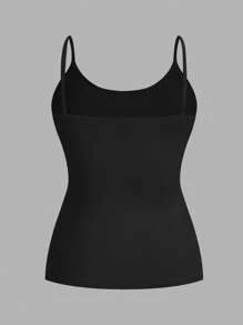 SHEIN EZwear Bộ 4 áo ba lỗ in họa tiết da báo trơn màu cỡ lớn dành cho nữ, thích hợp cho mùa hè - Nhiều màu - Xem 9