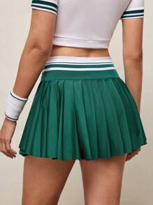 Activina Casual Sporty Skort, Minimalist & Fashion Design, Suitable For Summer Tennis Skirt - Green - View 2