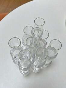 1set Transparent Home Glass Tube Vase, Hydroponic Planter, Flower Arrangement, Home Decor, Festival Gift,Home Decor,Flower Vase,Centerpiece,Table Decor,Room Decor , Ramadan Decor, Home Decor, Bathroom Decorroom Decor , Ramadan Decor, Home Decor, Bathroom Decor,Room Decor , Ramadan Decor, Home Decor, Bathroom Decor Back To School School Supplies - Clear - View 3