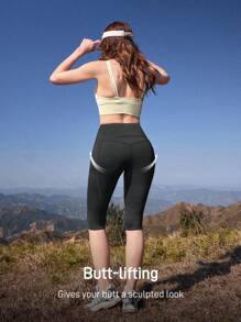 In My Nature 女士休闲运动紧身裤，简约时尚，适合日常穿着 - 黑色 - 查看 4