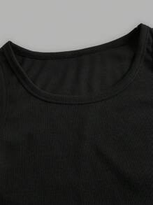 Attitoon 3pcs Women Ribbed Knit Casual Fitted Camisoles, Versatile