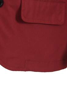 SHEIN Conjunto de 2 piezas para niños pequeños: 1 pieza blazer de ajuste holgado de unicolor con bolsillo y botones de contraste, 1 pieza pantalón de ajuste relajado de cintura elástica de unicolor. Este conjunto de traje de manga larga de unicolor en estilo empresarial muestra un diseño elegante, minimalista y generoso, adecuado para fiestas de cumpleaños, eventos nocturnos, bodas, bautizos, vuelta al colegio y festivales.