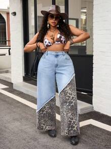 Slaydiva Blugi din denim casual de vară mărimi plus - Negru - Vizualizare 4