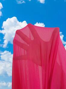 SHEIN Swim 3pcs/Set Women Solid Color Cover-Up & Sarong Combo - Multicolor - View 5