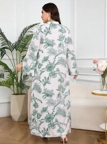 Al Najma Plus Size Casual Simple Fashion Dress For Daily Wear - Multicolor - View 2