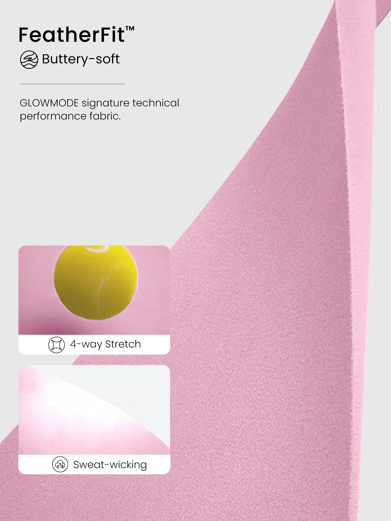 GLOWMODE FeatherFit™ Essential Multi-Strap Bra Light Support Low Impact Yoga Daily