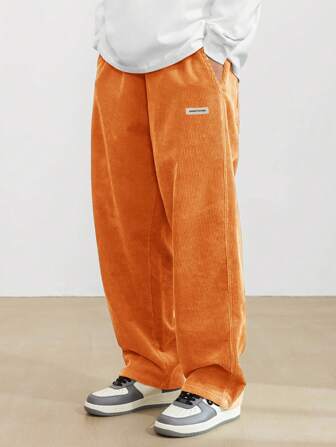 Manfinity Hypemode Men's Solid Color Casual Everyday Trousers Men's Streetwear Pants, Boy Friend Gifts, Fall