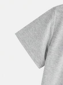 OTTIMOZO 2pcs Men's Plain Crew Neck Short Sleeve T-Shirt And Shorts Set Summer Outfits For Men - Multicolor - View 5