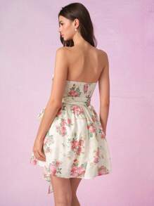 SHEIN MOD Váy buộc nơ in hoa thanh lịch, Mùa hè, Váy cưới, Váy hẹn hò, Váy dự tiệc, Váy mùa xuân, Váy sinh nhật nữ, Váy tốt nghiệp, Váy ăn trưa, Váy ngày lễ - Nhiều màu - Xem 2