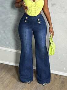 Slaydiva Women's Slim Fit Straight Leg Blue Jeans Baggy Jeans  High Waisted Jeans St Patrick Rave  Jeans Women High Waisted Jeans