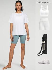 GLOWMODE Tencel Modal Oversized Everymode Tee Daily Casual Summer Compression Shirt