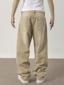 Manfinity Denimwave Herren Loose Fit Jeans aus Denim in Einfarbig mit weitem Bein