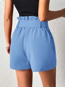 Firerie Femmes Short taille haute unicolore, casual/bureau