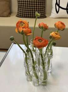 1set Transparent Home Glass Tube Vase, Hydroponic Planter, Flower Arrangement, Home Decor, Festival Gift,Home Decor,Flower Vase,Centerpiece,Table Decor,Room Decor , Ramadan Decor, Home Decor, Bathroom Decorroom Decor , Ramadan Decor, Home Decor, Bathroom Decor,Room Decor , Ramadan Decor, Home Decor, Bathroom Decor Back To School School Supplies - Clear - View 10