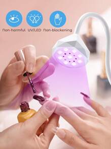 Teckwe 指甲烘干机和固化灯，多功能实用的设计 - 白色 - 查看 2