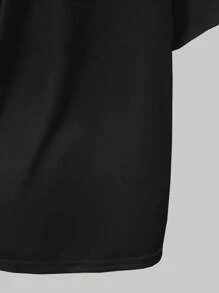 SHEIN ChillGRL Maglietta sportiva a maniche corte boxy, rosa, per ragazze preadolescenti, estiva