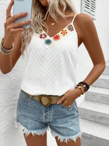 Breezaya Women's Floral Print Loose Tank Top For Vacation