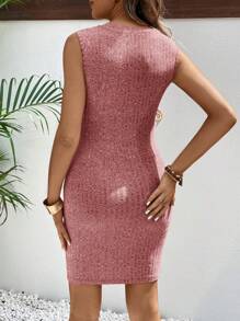 SHEIN Ropa de maternidad y lactancia de moda minimalista, adecuada para el verano - Rojo - Ver 2