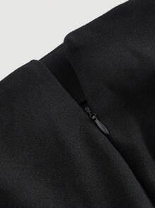 SHEIN MOD 女式带扣装饰喇叭裤