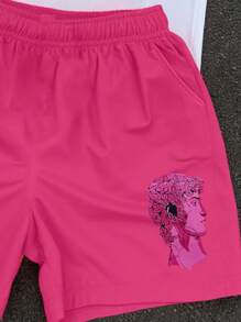 Manfinity EMRG 2pcs/Set Men's Manfinity Streetrush Large Numeral Print Outfit - Multicolor - View 4