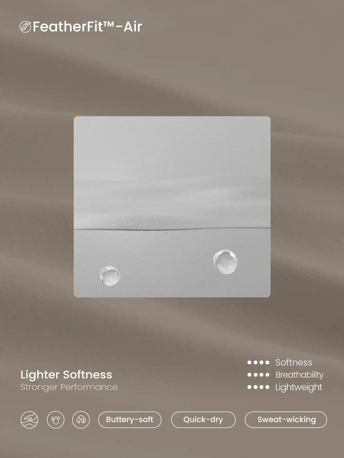 GLOWMODE X Nature Dream Bali 30" FeatherFit™-Air Sweat-Wicking Quick-Dry Foldover Waistband Flare Leggings Low Impact Yoga Pilates Studio Daily Casual Wear - Khaki - View 5