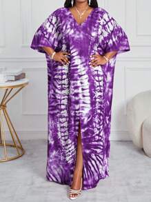 SHEIN Lady 春夏秋冬优雅办公室聚会新年女士连衣裙 - 紫色 - 查看 6