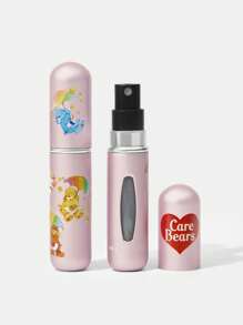 SHEIN X Care Bears 1 个 5ml/0.2oz 卡通睡前熊、欢乐熊、趣味熊、温柔熊印花喷雾瓶，底部可填充液体，可用于盛放香水、护肤水和其他液体产品，小巧的瓶身便于携带