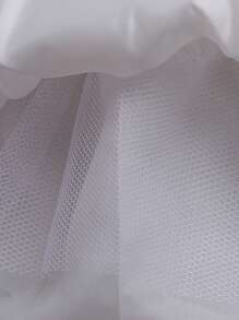 Summer Toddler Girls Lace Princess Dress, Children Party Wedding Bridesmaid Tutu Dress, Baby Flower Girl Recital Dance Dress - White - View 6