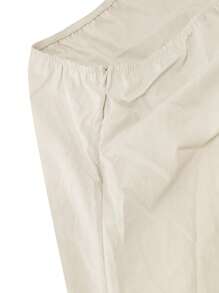 INAWLY 女士休闲简约无袖单肩迷你连衣裙