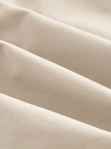 SHEIN MOD 大码休闲纯色前扣口袋吊带连衣裙