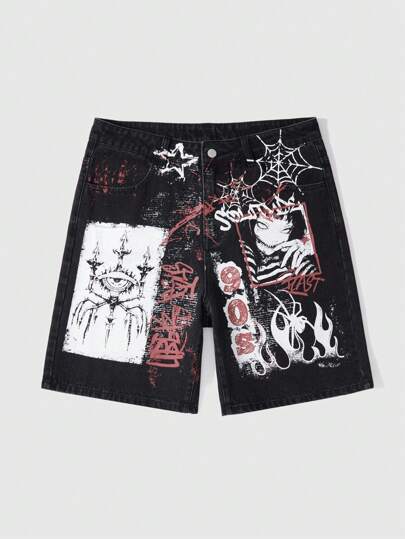 Street Life Pantalones cortos vaqueros casuales para hombres, aptos para el verano