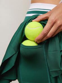 Activina Casual Sporty Skort, Minimalist & Fashion Design, Suitable For Summer Tennis Skirt - Green - View 6